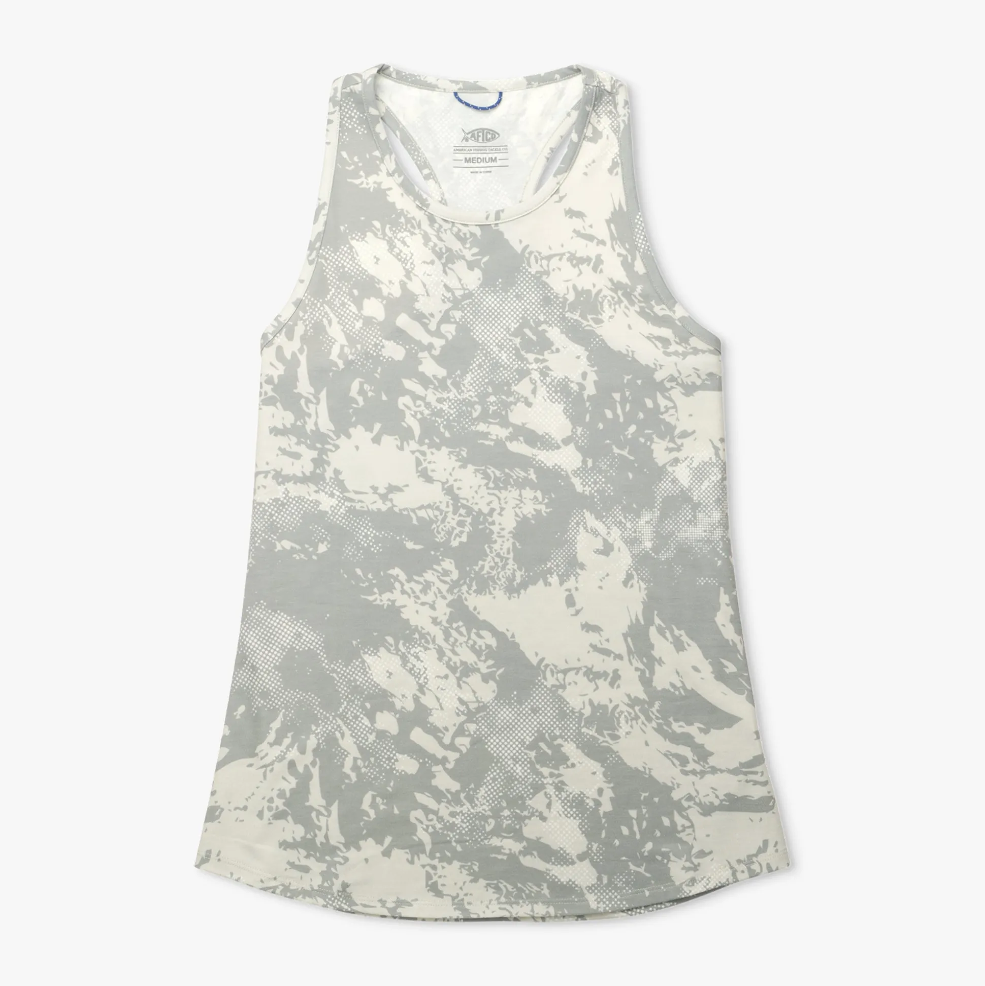 AFTCO Ocean Bound Women's Fishing Tank Top | Silver Storm Camo