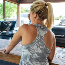 AFTCO Ocean Bound Women's Fishing Tank Top | Silver Storm Camo