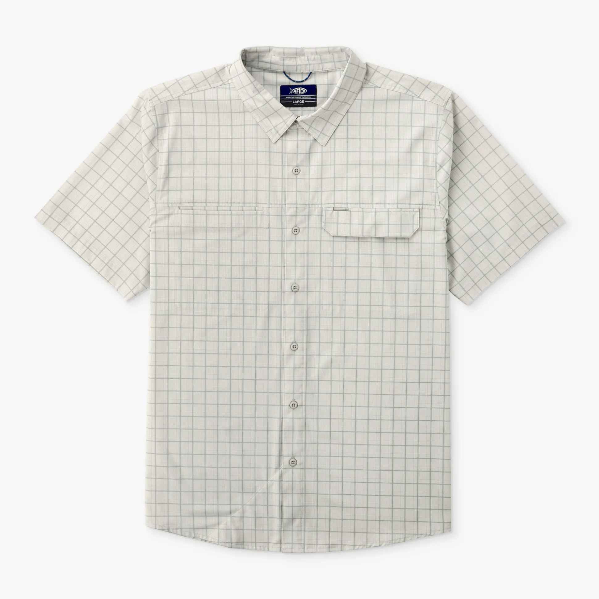 Air O Mesh Printed SS Button Down Fishing Shirt | AFTCO