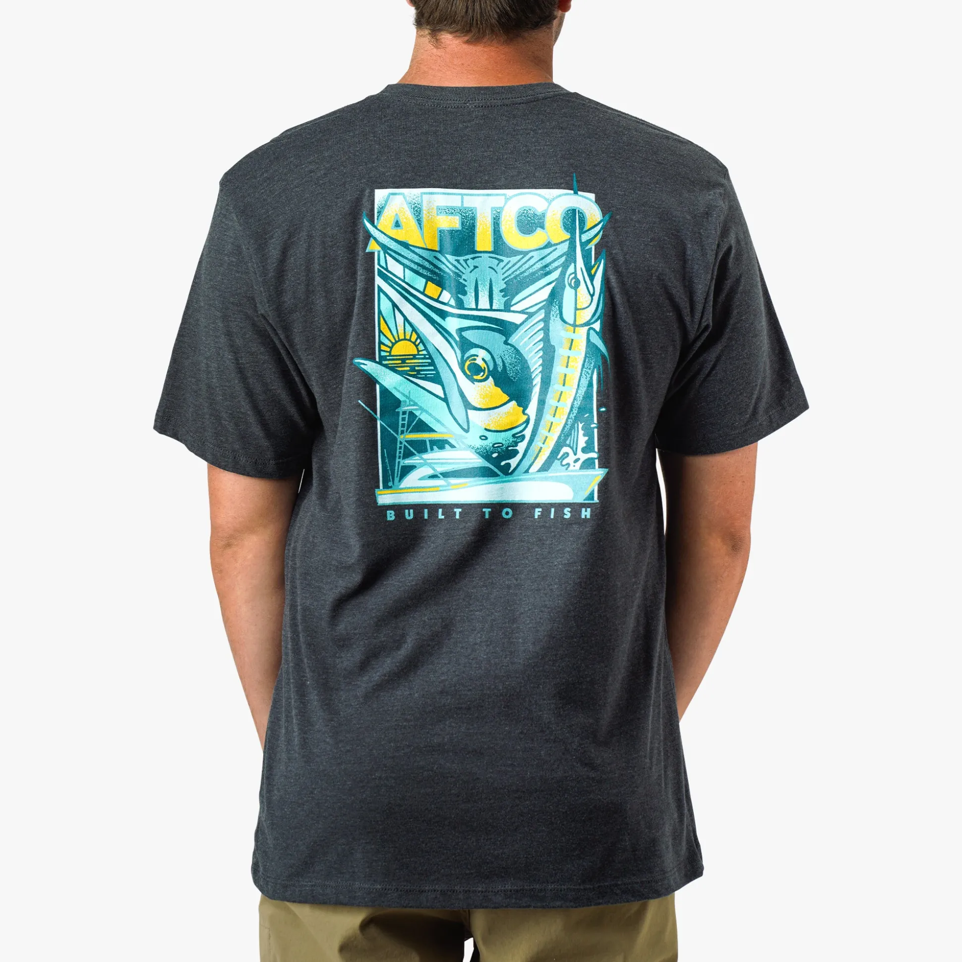Billed Short Sleeve Men's Fishing T-Shirt | AFTCO