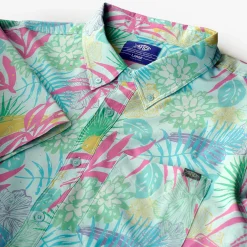 Boatbar Printed Button Down Fishing Shirt | Quiet Tide