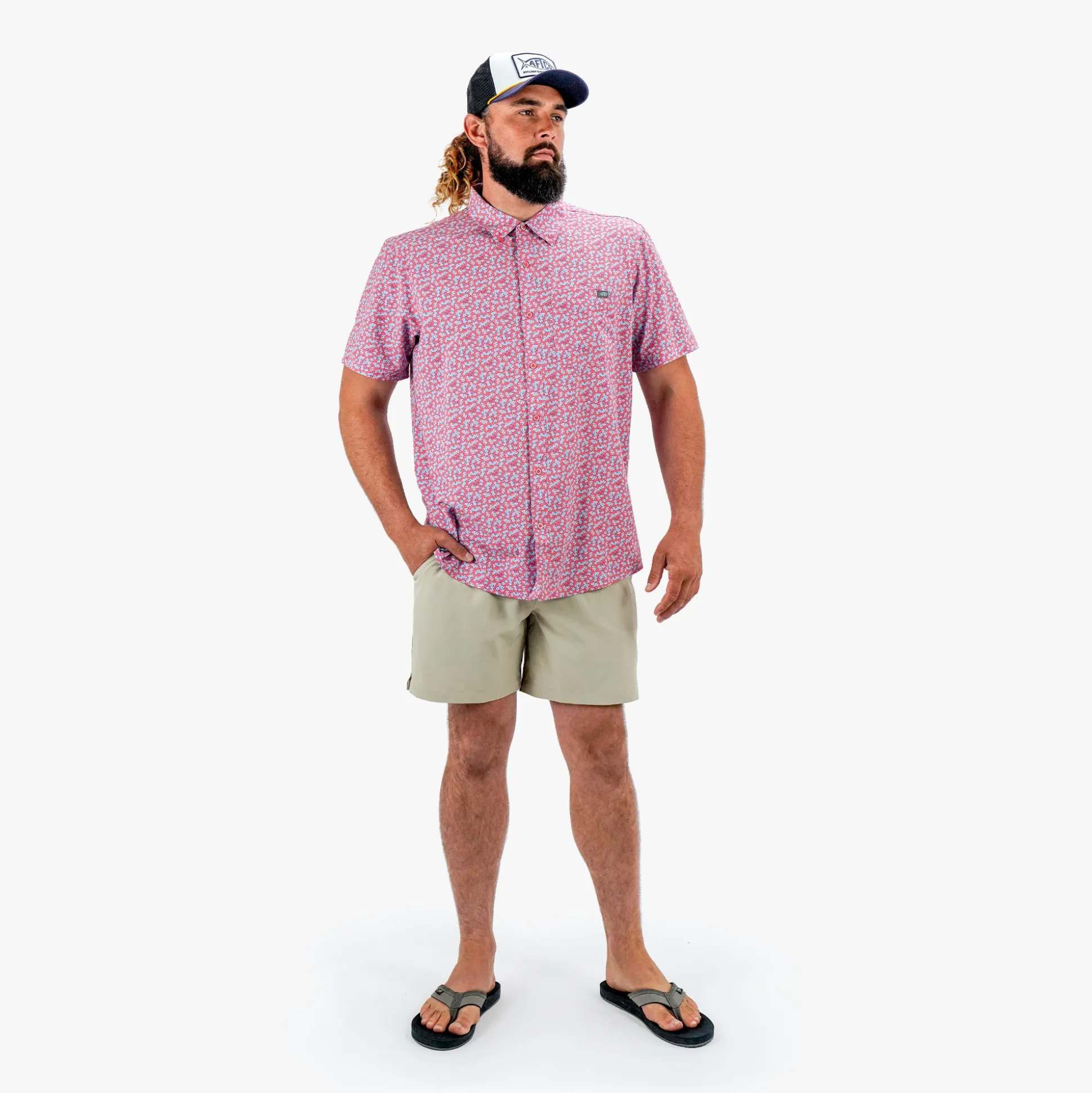 Boatbar Printed Button Down Fishing Shirt | Fathom