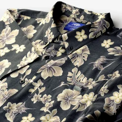 Boatbar Printed Button Down Fishing Shirt | Black