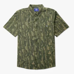 Boatbar Printed Button Down Fishing Shirt | Quiet Tide
