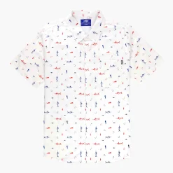 Boatbar SS Button Down Fishing Shirt| White