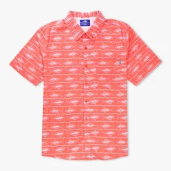 Boatbar SS Button Down Fishing Shirt | Pastel Turquoise
