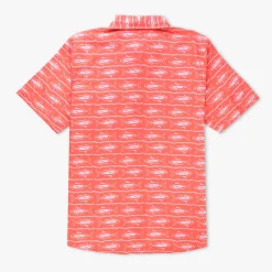 Boatbar SS Button Down Fishing Shirt | Pastel Turquoise