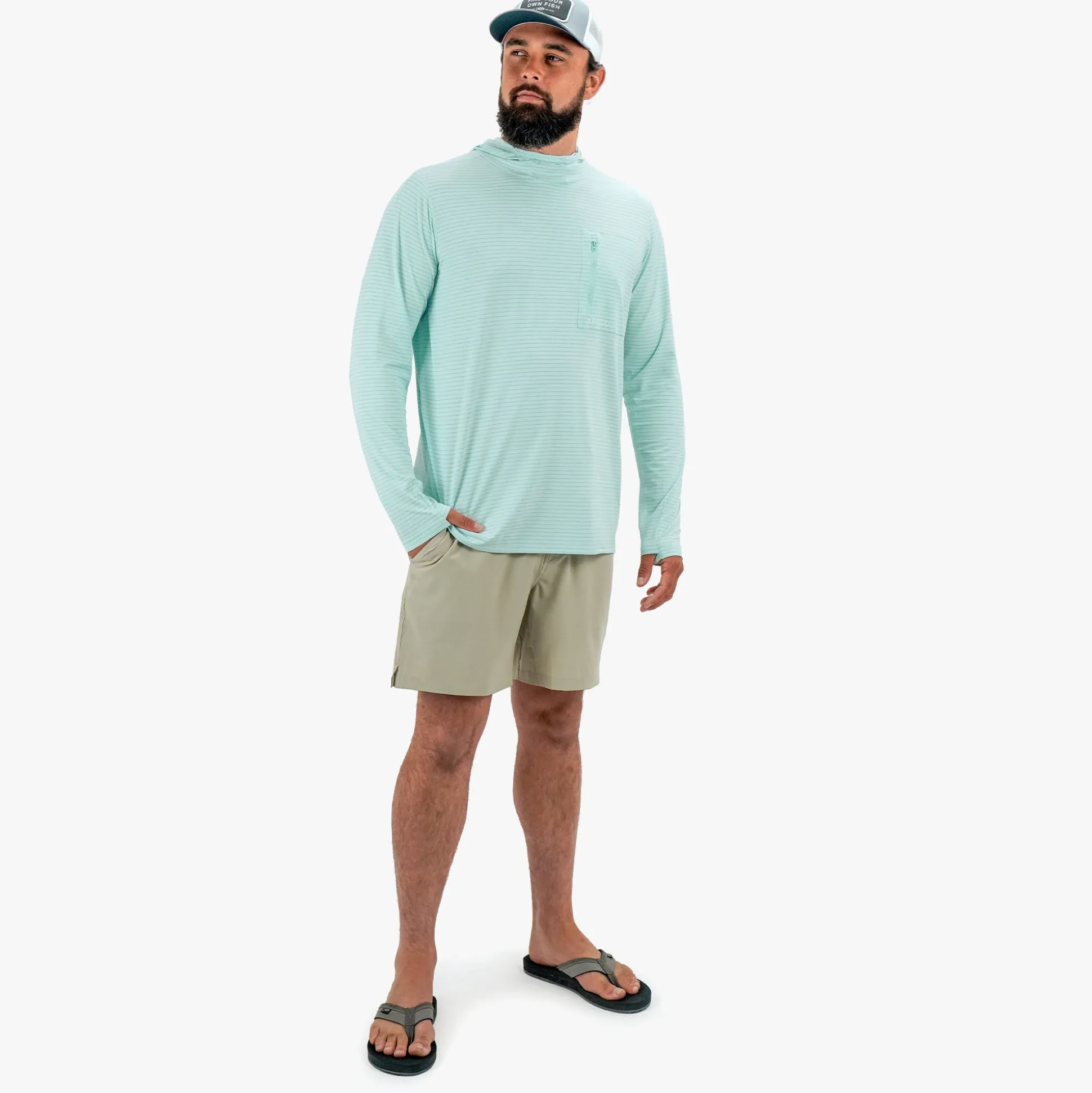 Channel Hooded Performance Shirt