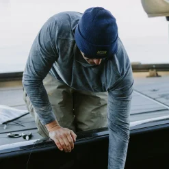 Chevron Waffle Fishing Beanie | AFTCO