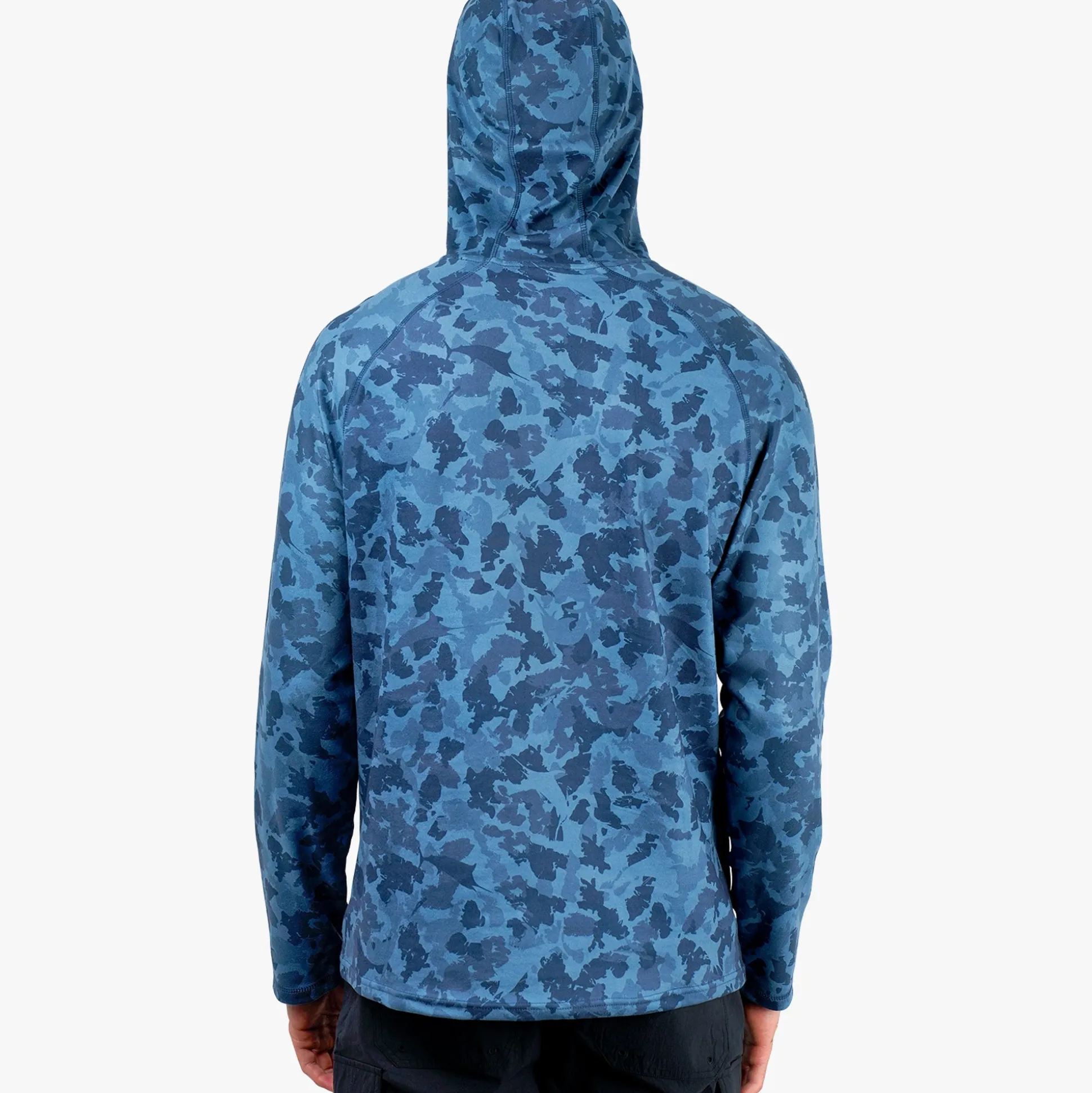 Coastal Layer Printed Camo Fishing Hoodie | AFTCO