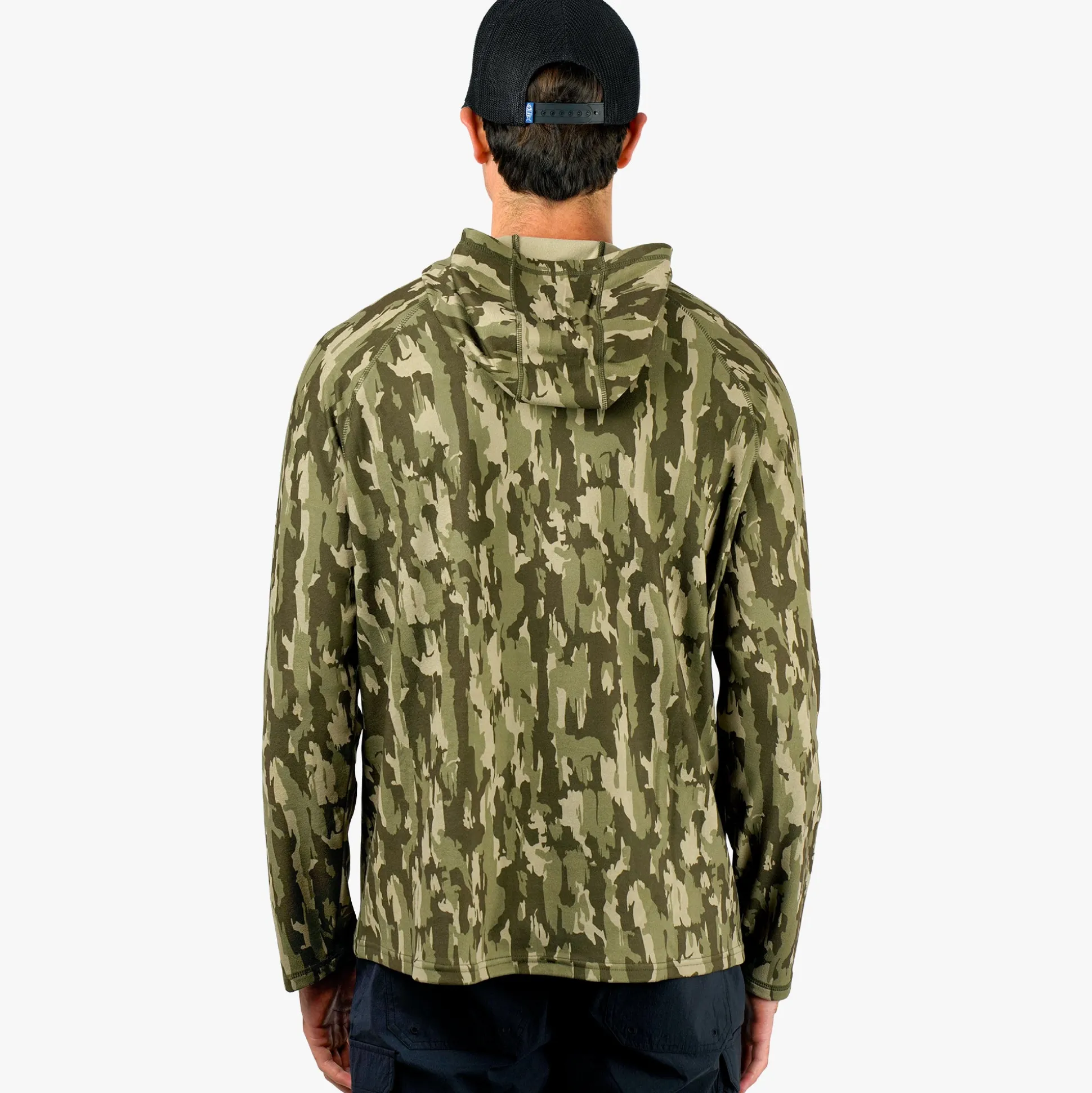 Coastal Layer Printed Camo Fishing Hoodie | AFTCO