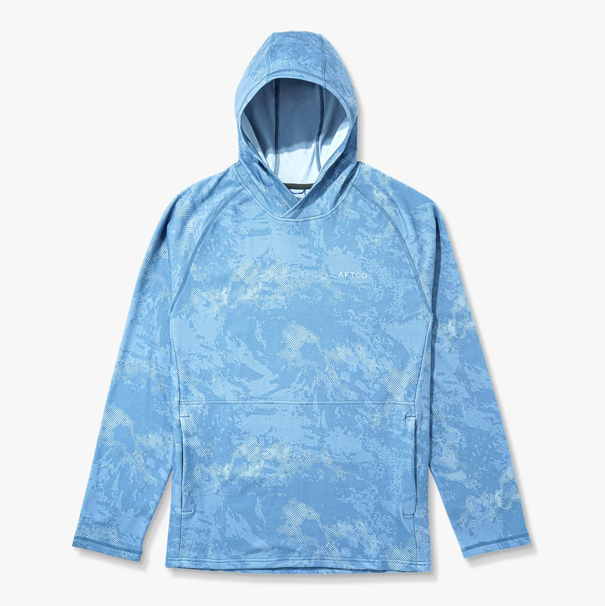 Coastal Layer Printed Camo Fishing Hoodie | AFTCO