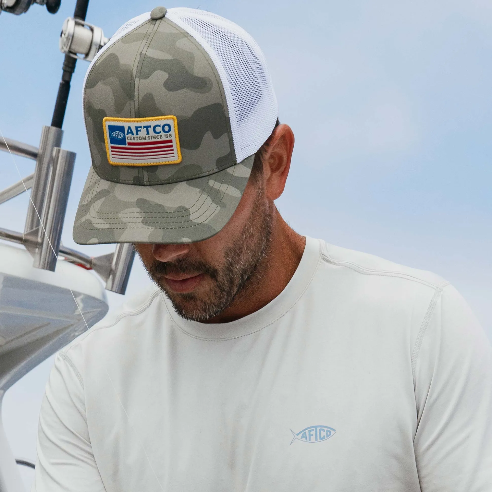 Crossbar Camo Fishing Hat | AFTCO