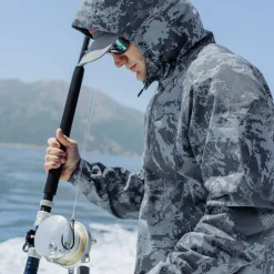 Crossing Printed Camo Fishing Jacket | AFTCO