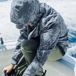 Crossing Printed Camo Fishing Jacket | AFTCO
