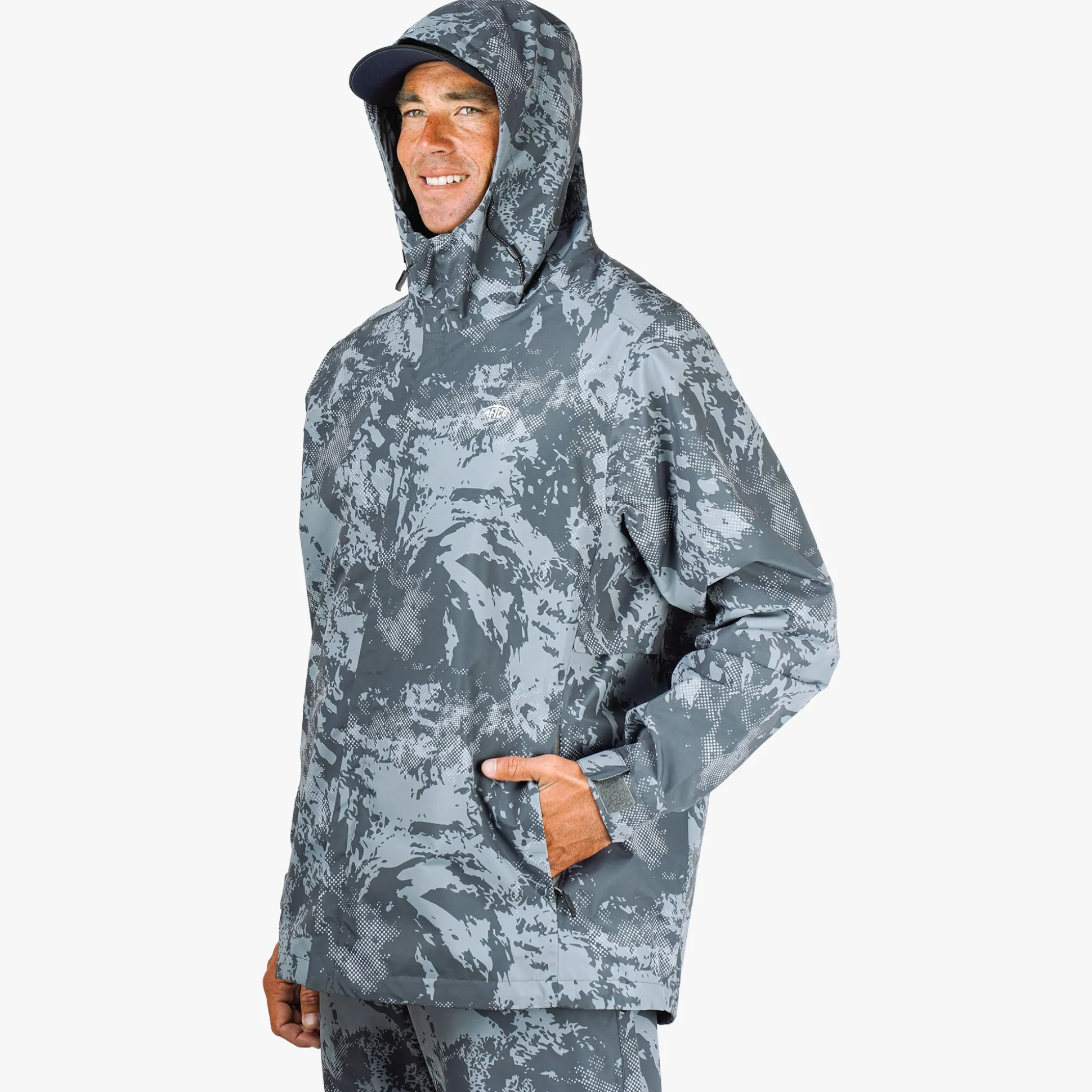 Crossing Printed Camo Fishing Jacket | AFTCO