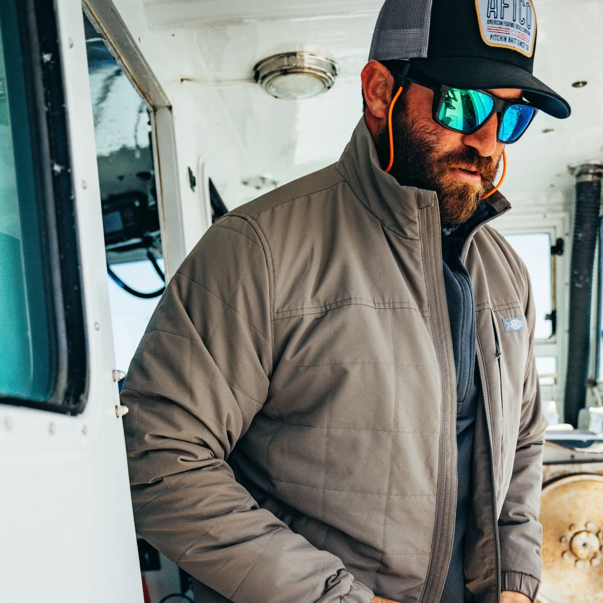 Crosswind Insulated Fishing Puffer Jacket | AFTCO