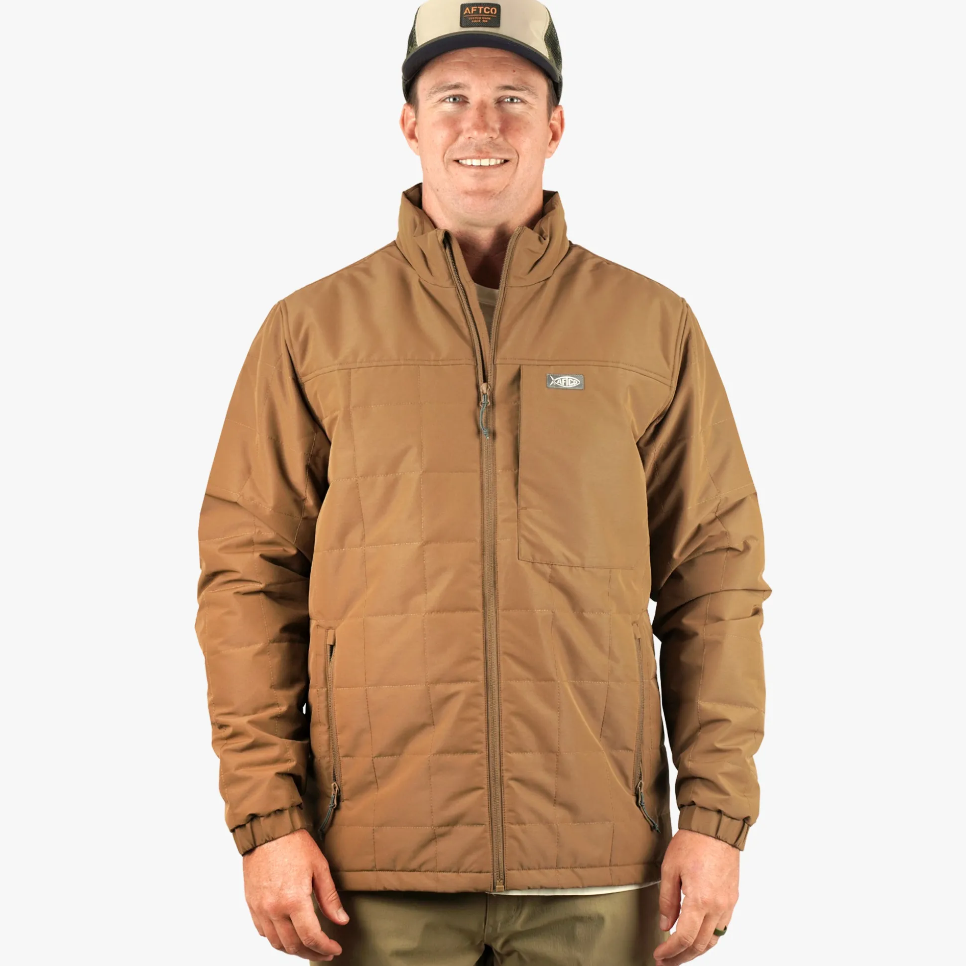 Crosswind Insulated Fishing Puffer Jacket | AFTCO