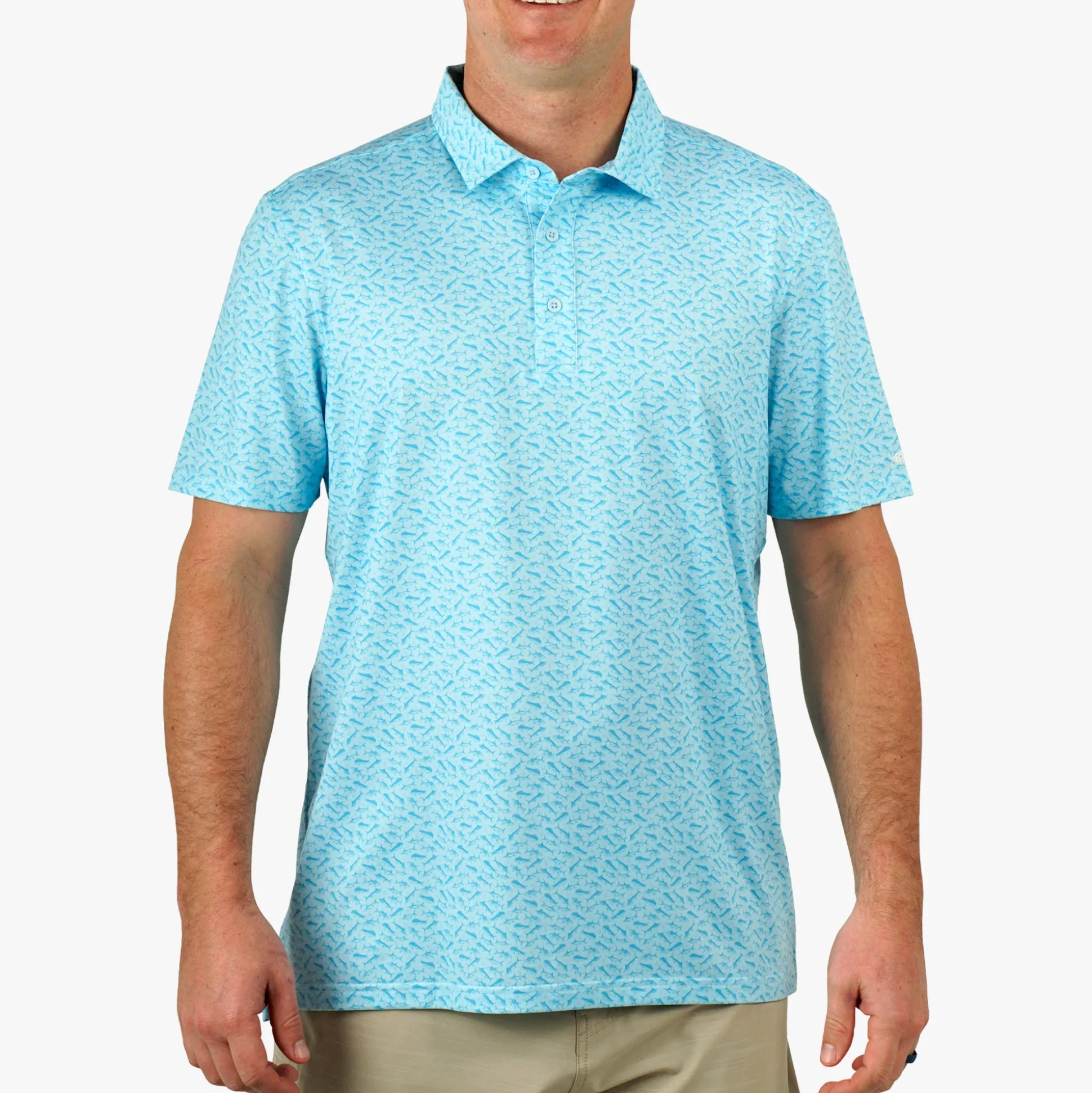 Cypress Printed Performance Fishing Polo | AFTCO