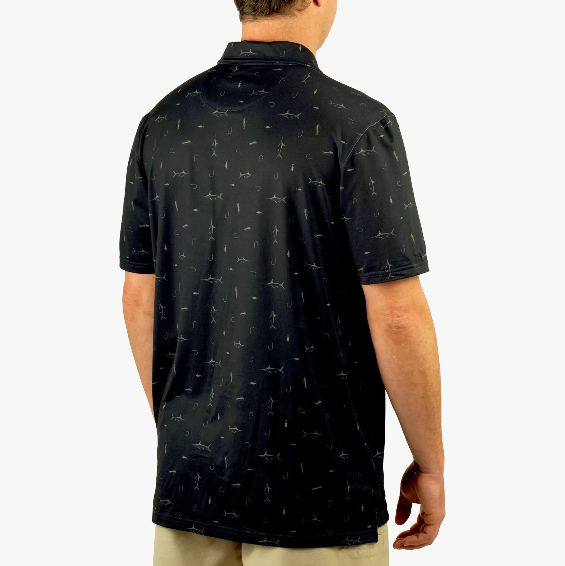 Cypress Printed Performance Fishing Polo | AFTCO