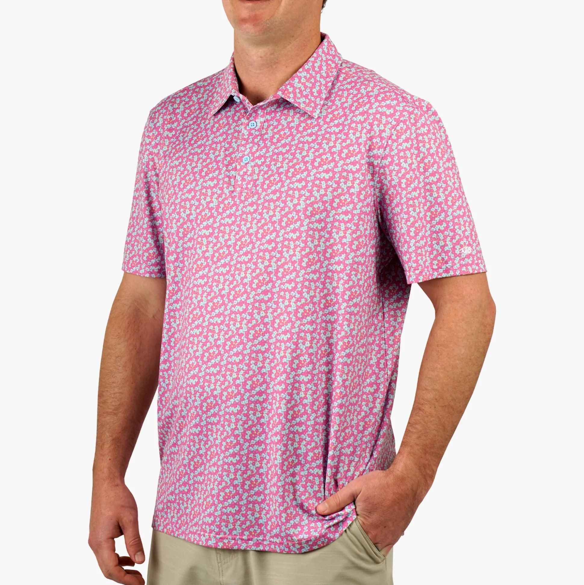 Cypress Printed Performance Fishing Polo | AFTCO