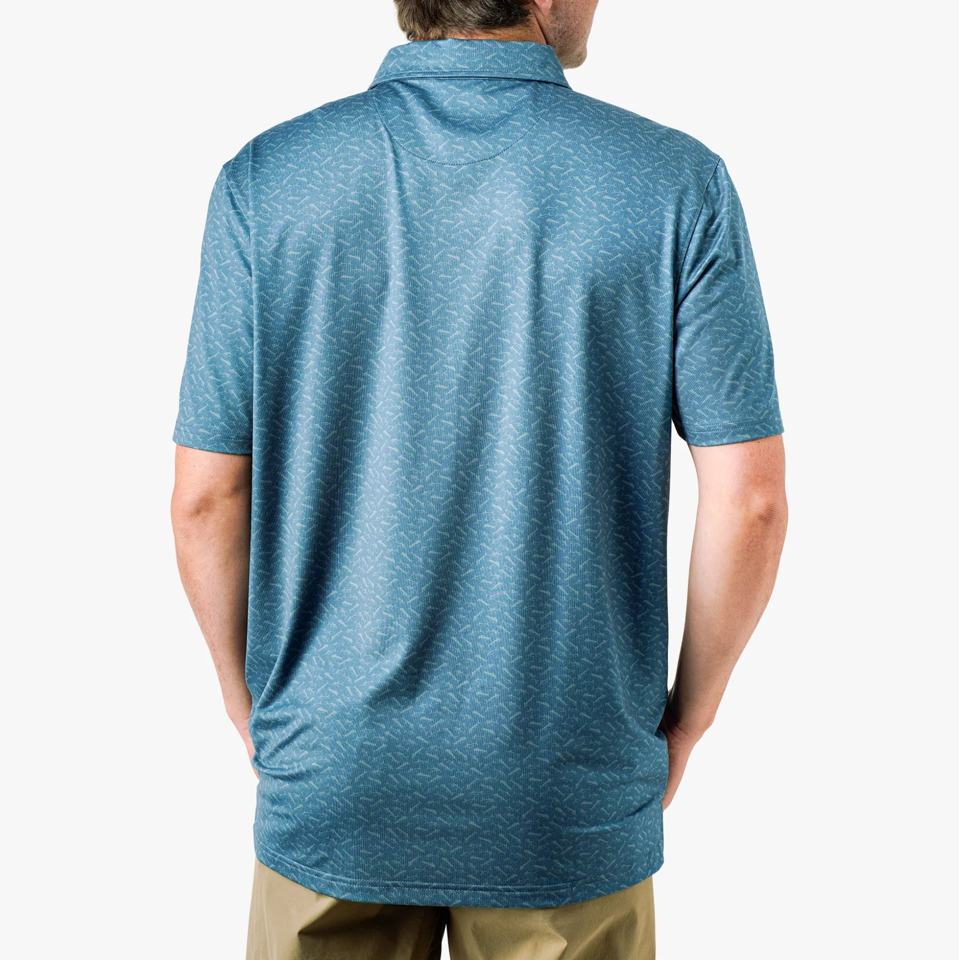 Cypress Printed Performance Fishing Polo | AFTCO