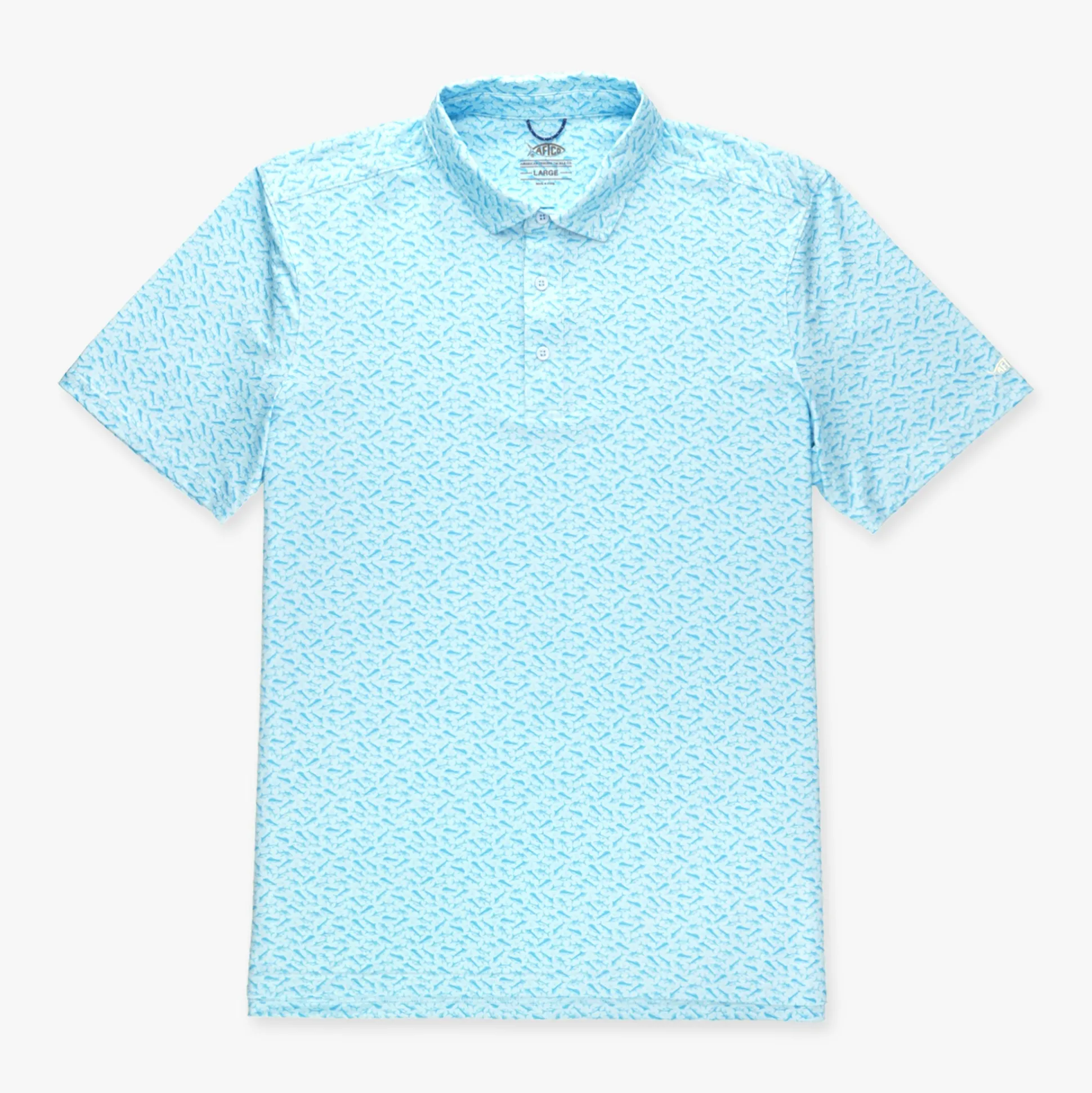 Cypress Printed Performance Fishing Polo | AFTCO