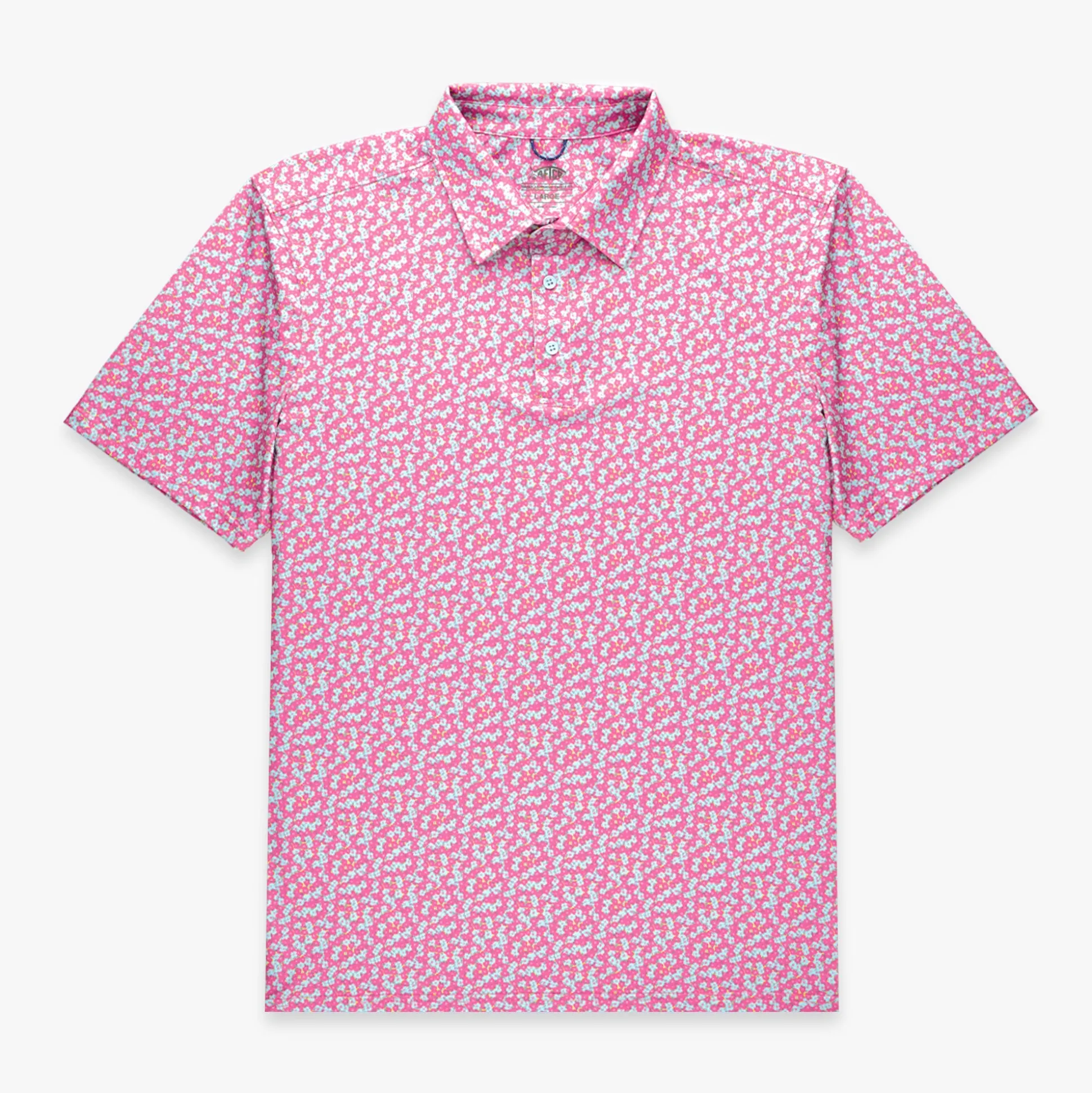 Cypress Printed Performance Fishing Polo | AFTCO