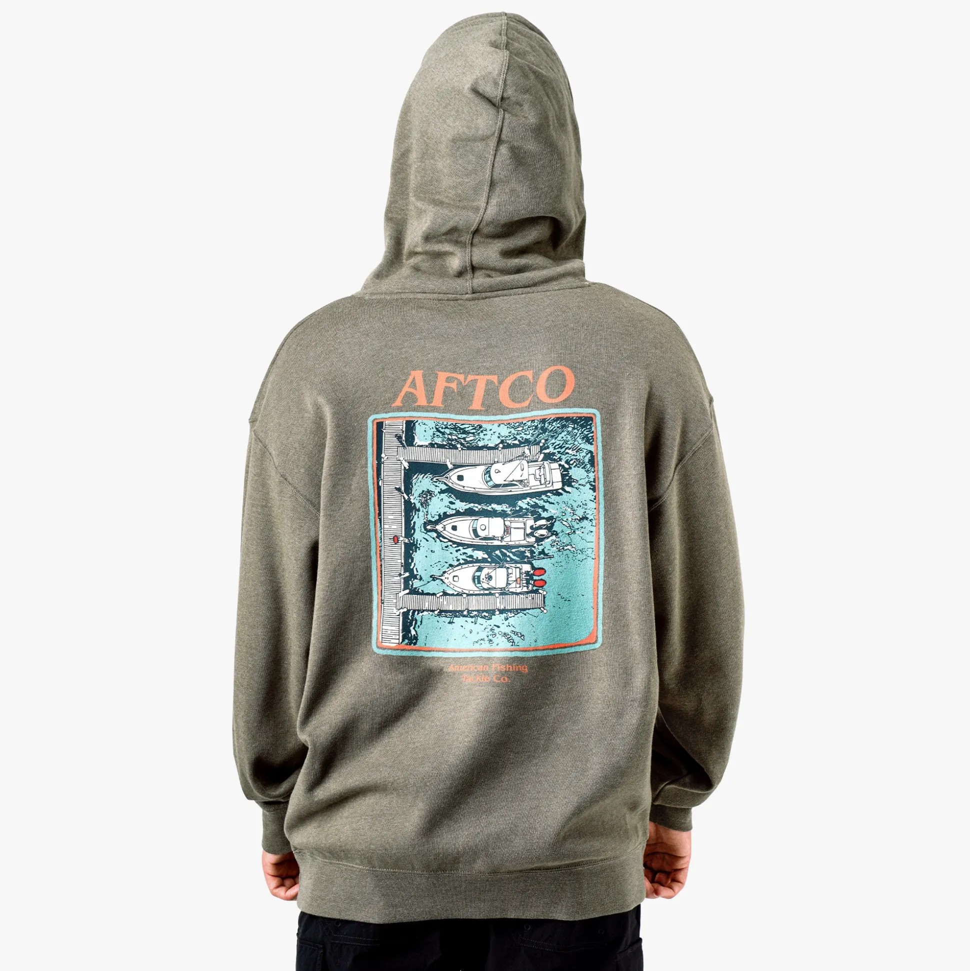 Docked Mens Pullover Sweatshirt Hoodie | AFTCO