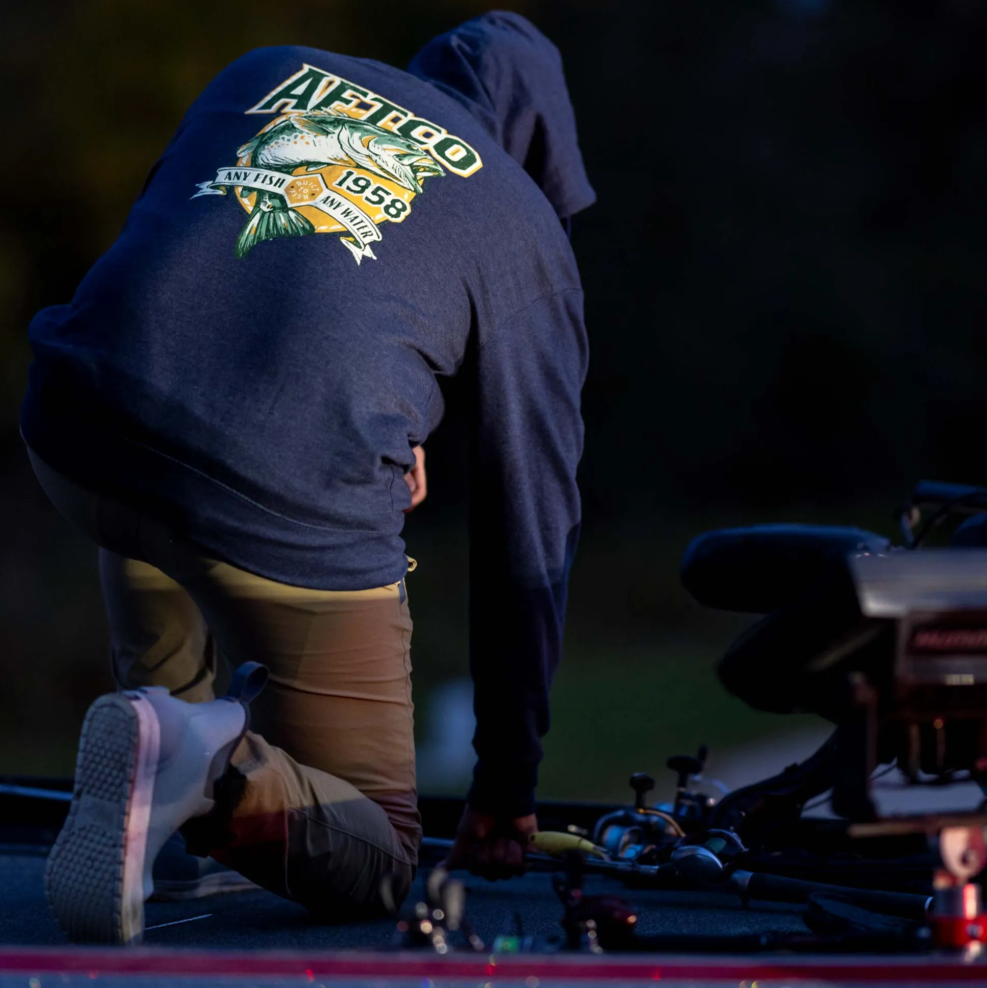 Framed Bass Fishing Sweatshirt | AFTCO