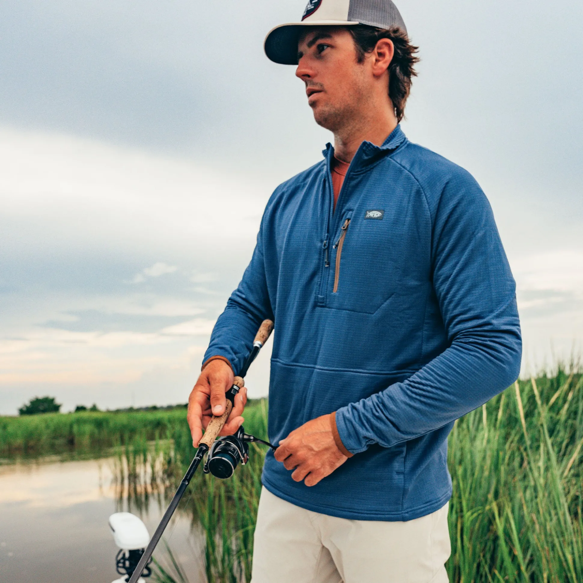 Freeport 1/4 Zip Fishing Fleece | AFTCO