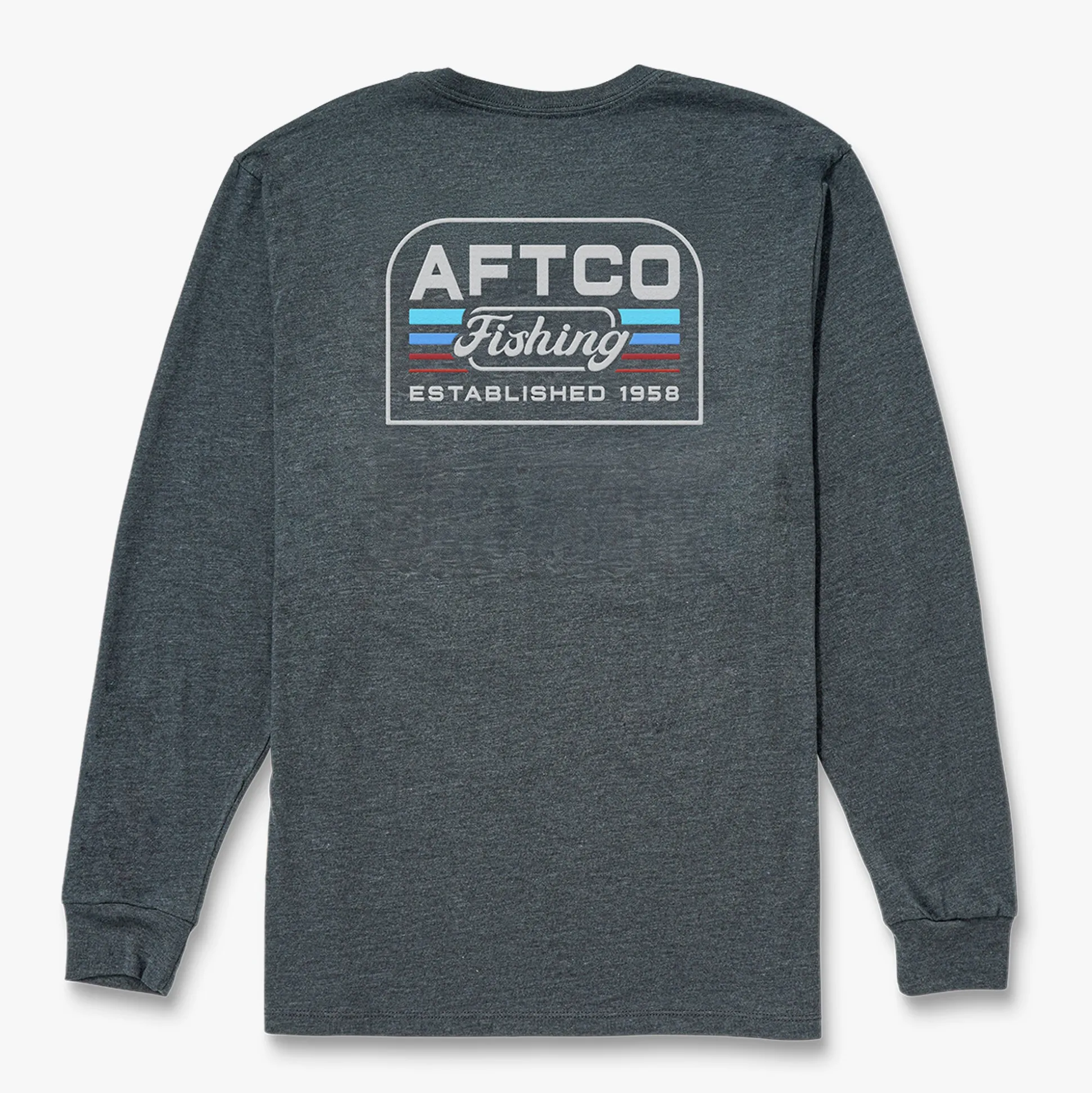 Gradient Script Long Sleeve Men's Fishing Shirt | AFTCO