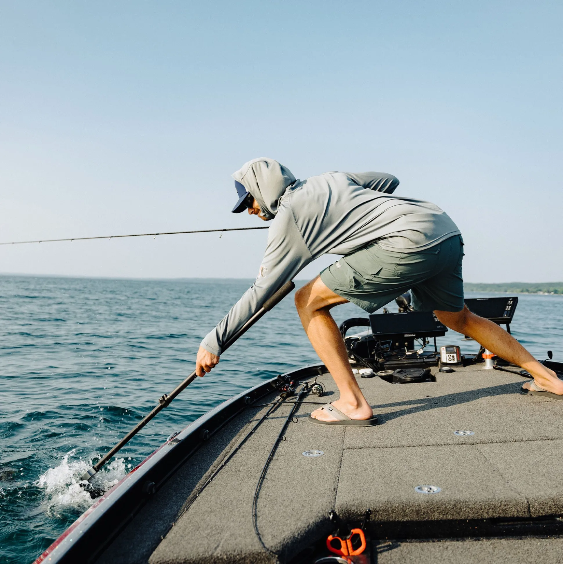 Jason Christie's Hooded LS Bass Fishing Performance Shirt | AFTCO