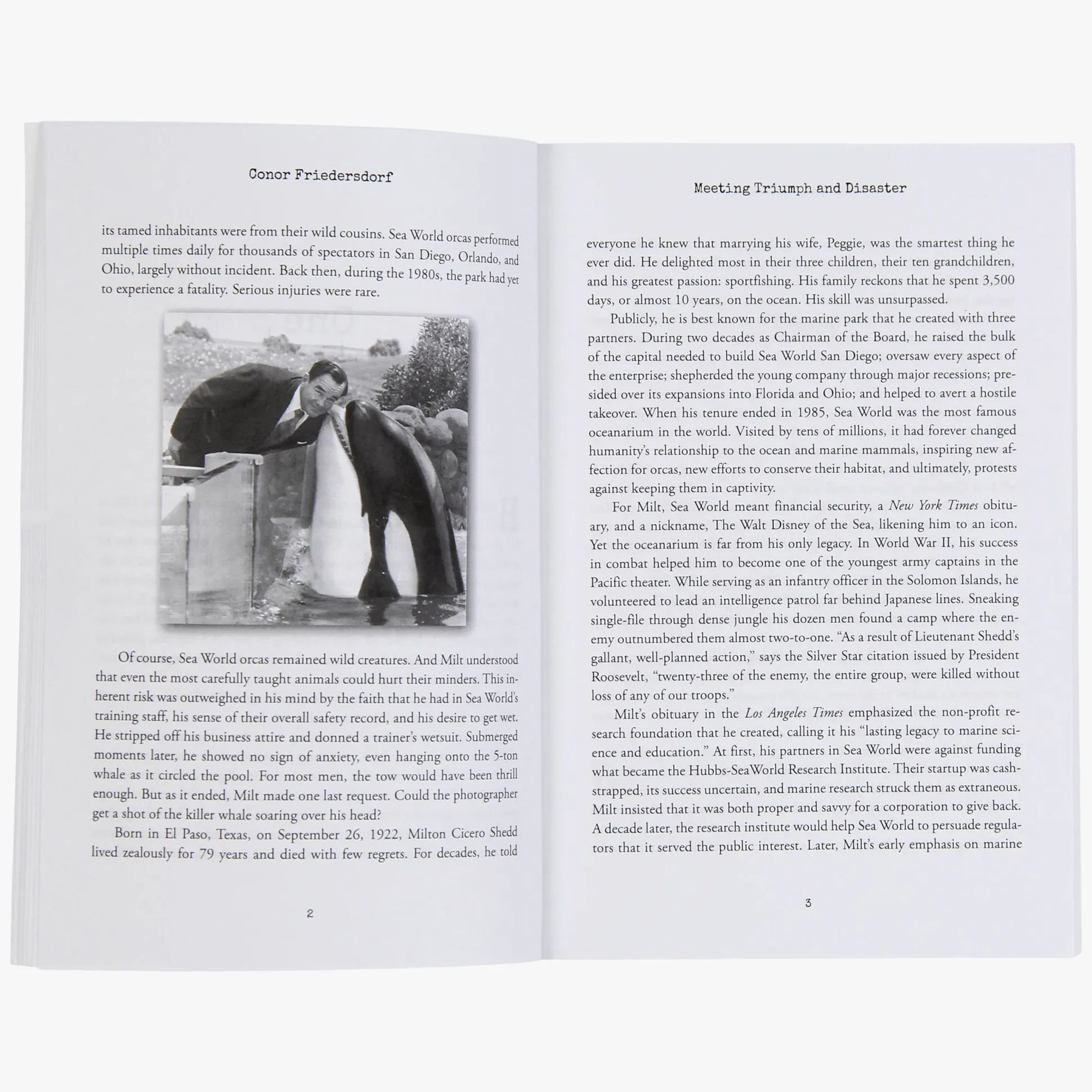 Milt Shedd Book - Meeting Triumph and Disaster