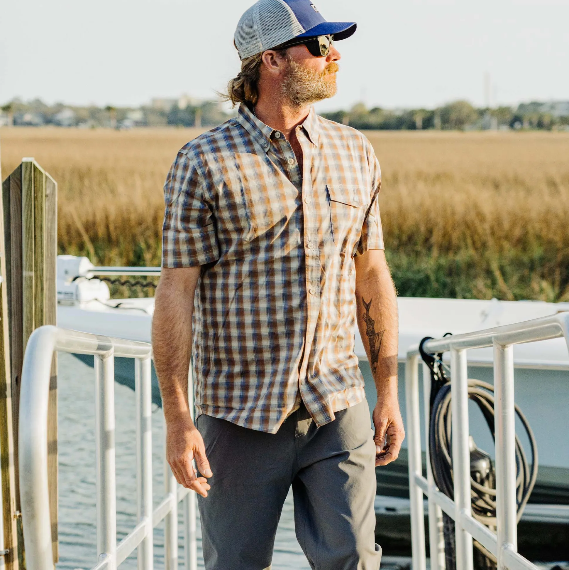 Portside SS Button Down Fishing Shirt | AFTCO