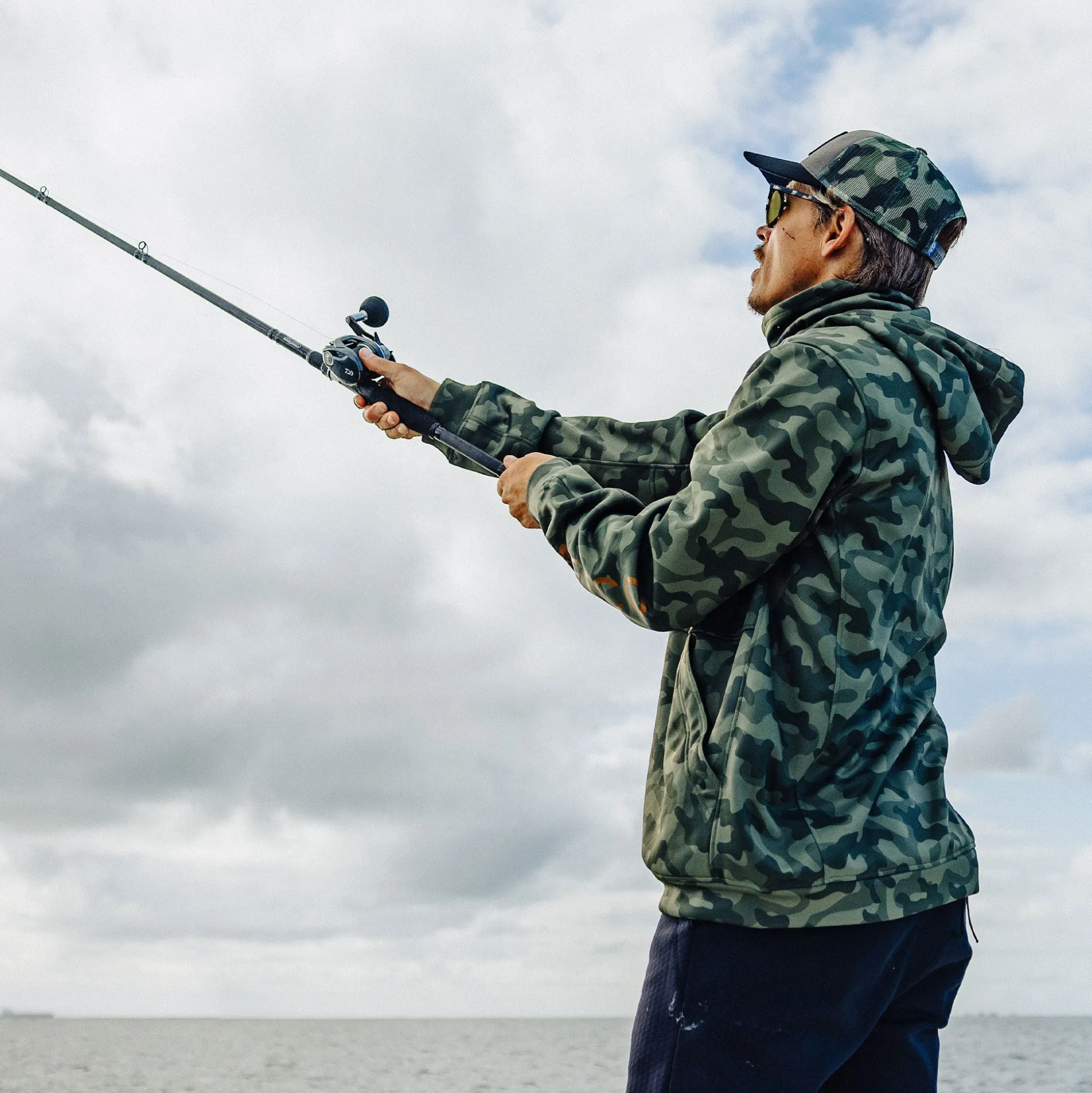 Reaper Hoodie: Camo Sweatshirt | AFTCO