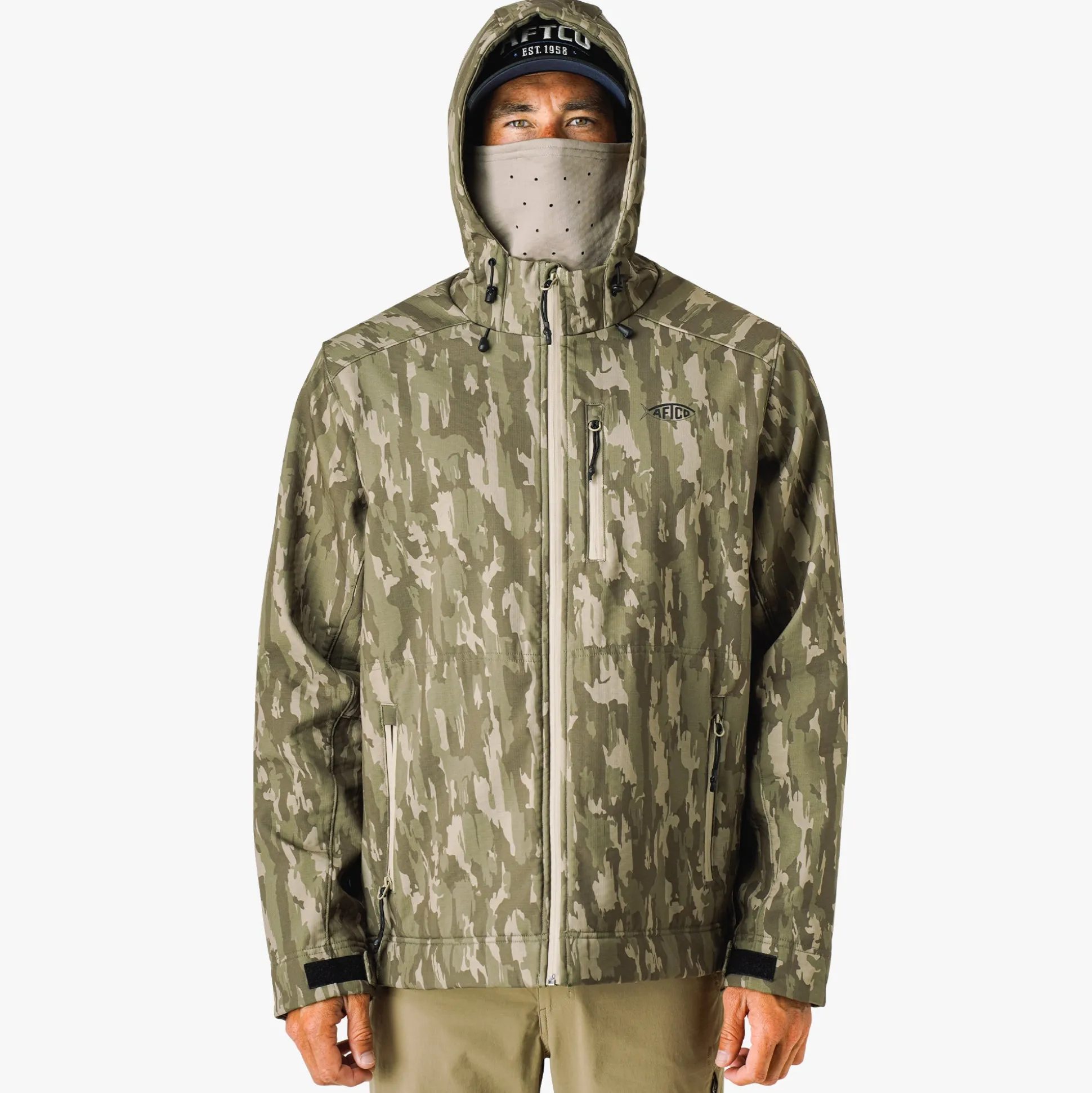 Reaper Tactical Zip Up Camo Softshell Jacket