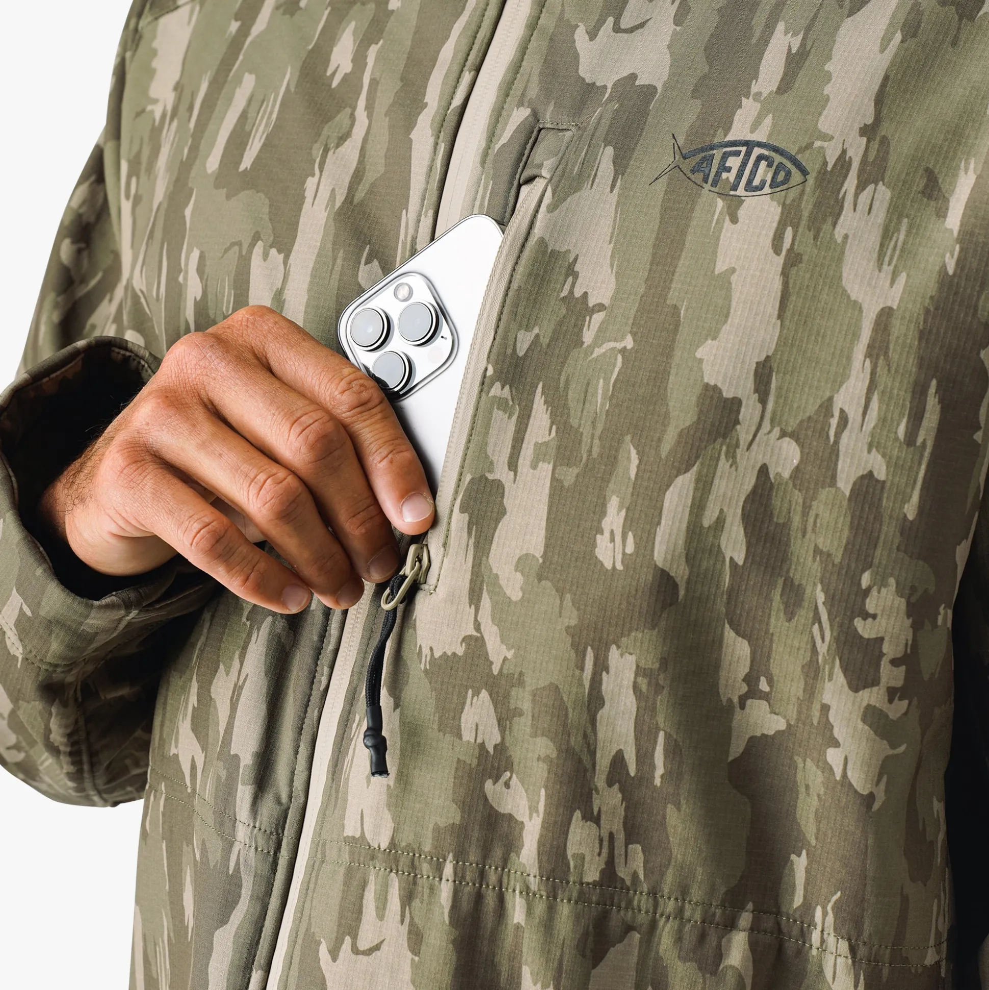 Reaper Tactical Zip Up Camo Softshell Jacket