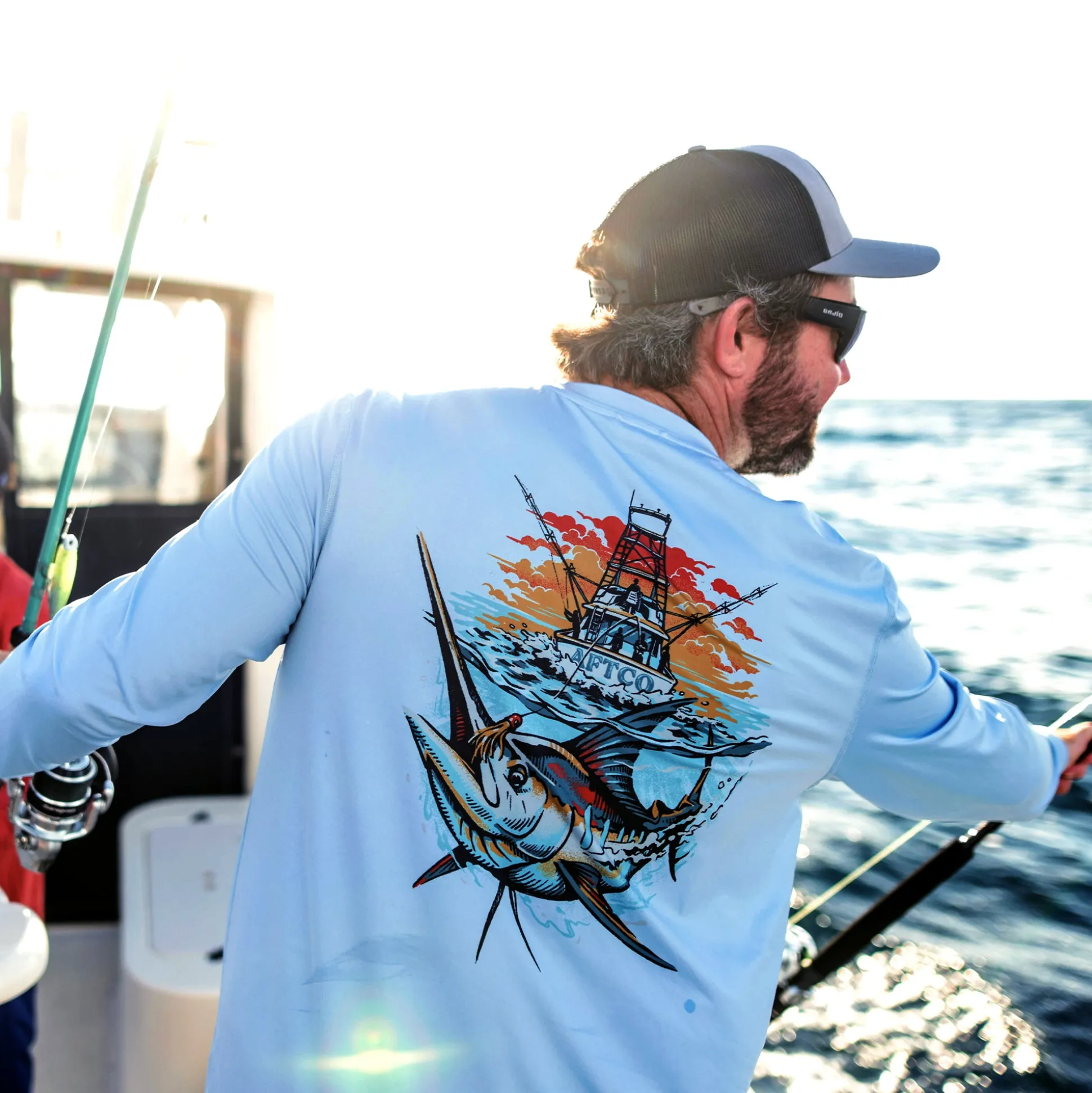 Ship Out UVX LS Fishing Sun Shirt | AFTCO