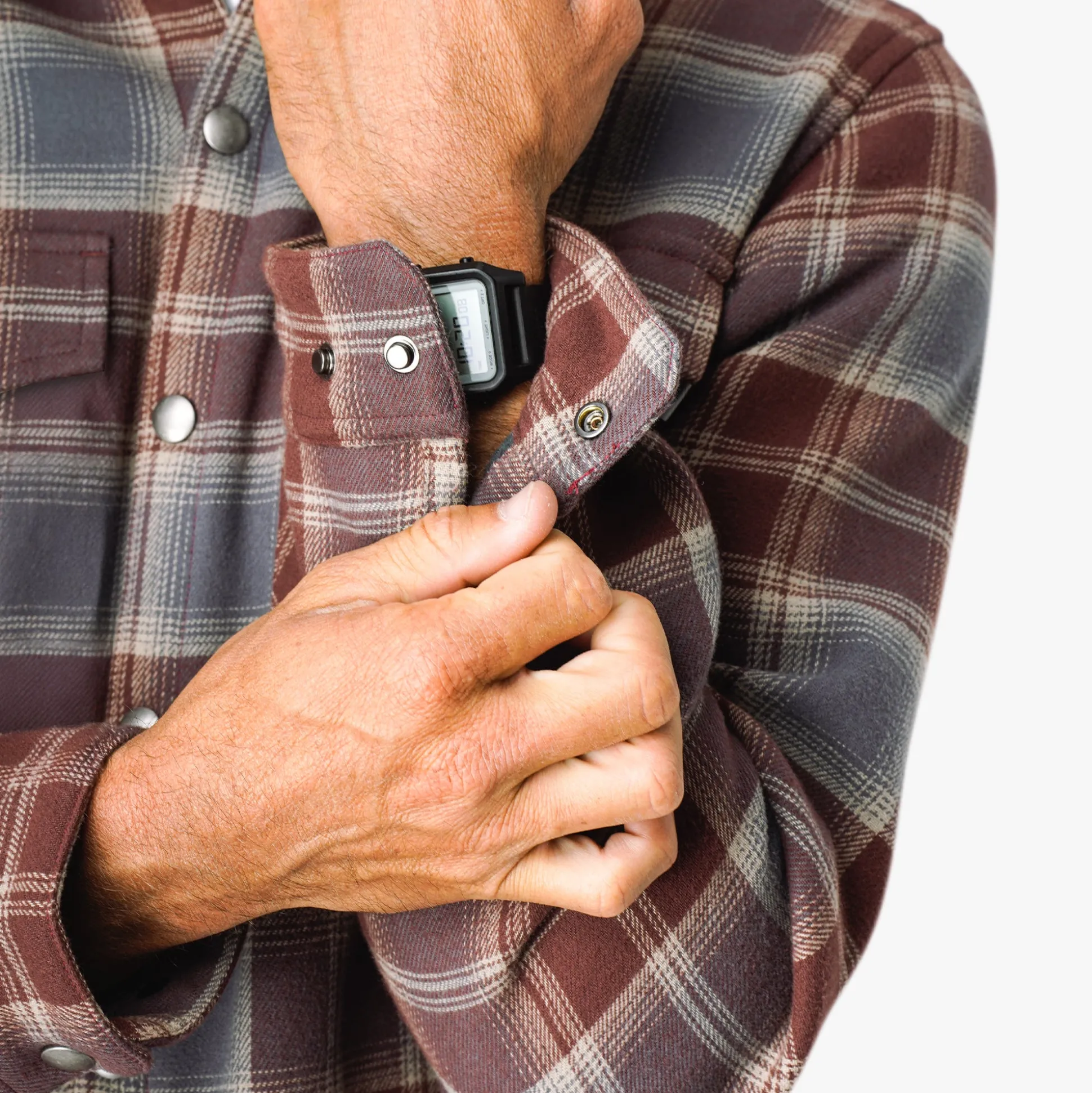 Stout Button Up Flannel Shacket | AFTCO
