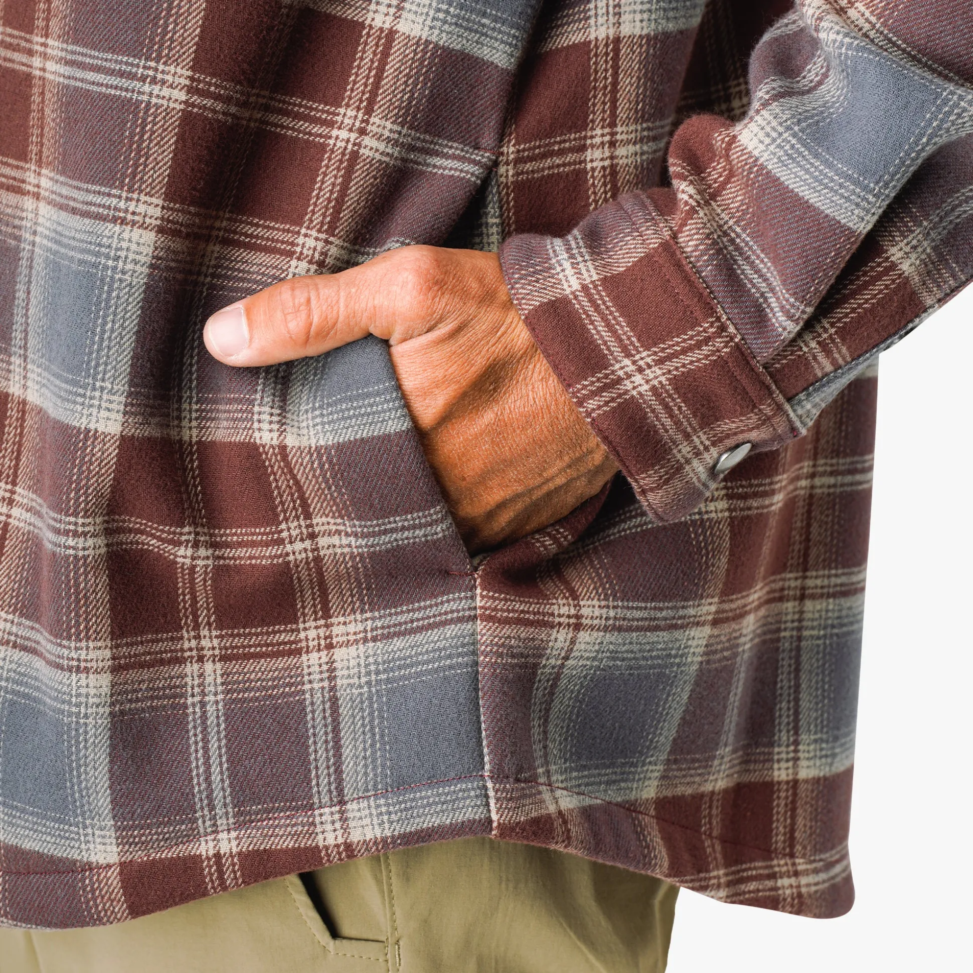 Stout Button Up Flannel Shacket | AFTCO