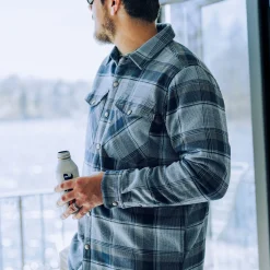 Stout Button Up Flannel Shacket | AFTCO