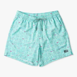 Strike Printed Swim Trunks | Shoreline Blue