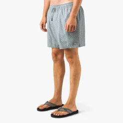 Strike Printed Swim Trunks | Deep Navy