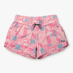 Women's Strike Printed Swim Shorts | Flamingo Pink