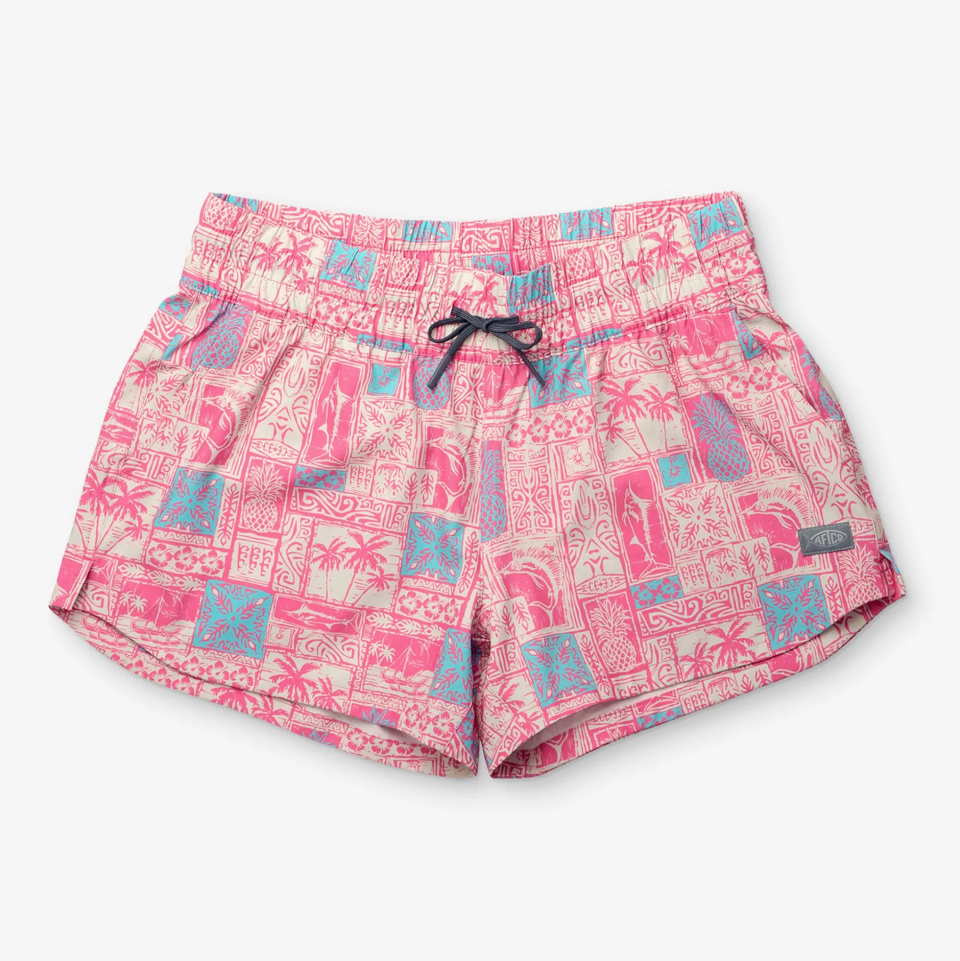 Women's Strike Printed Swim Shorts | Flamingo Pink