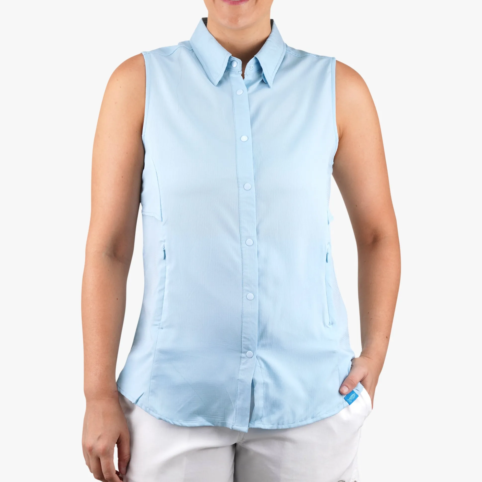 Women's Wrangle Sleeveless Button Down Shirt | AFTCO