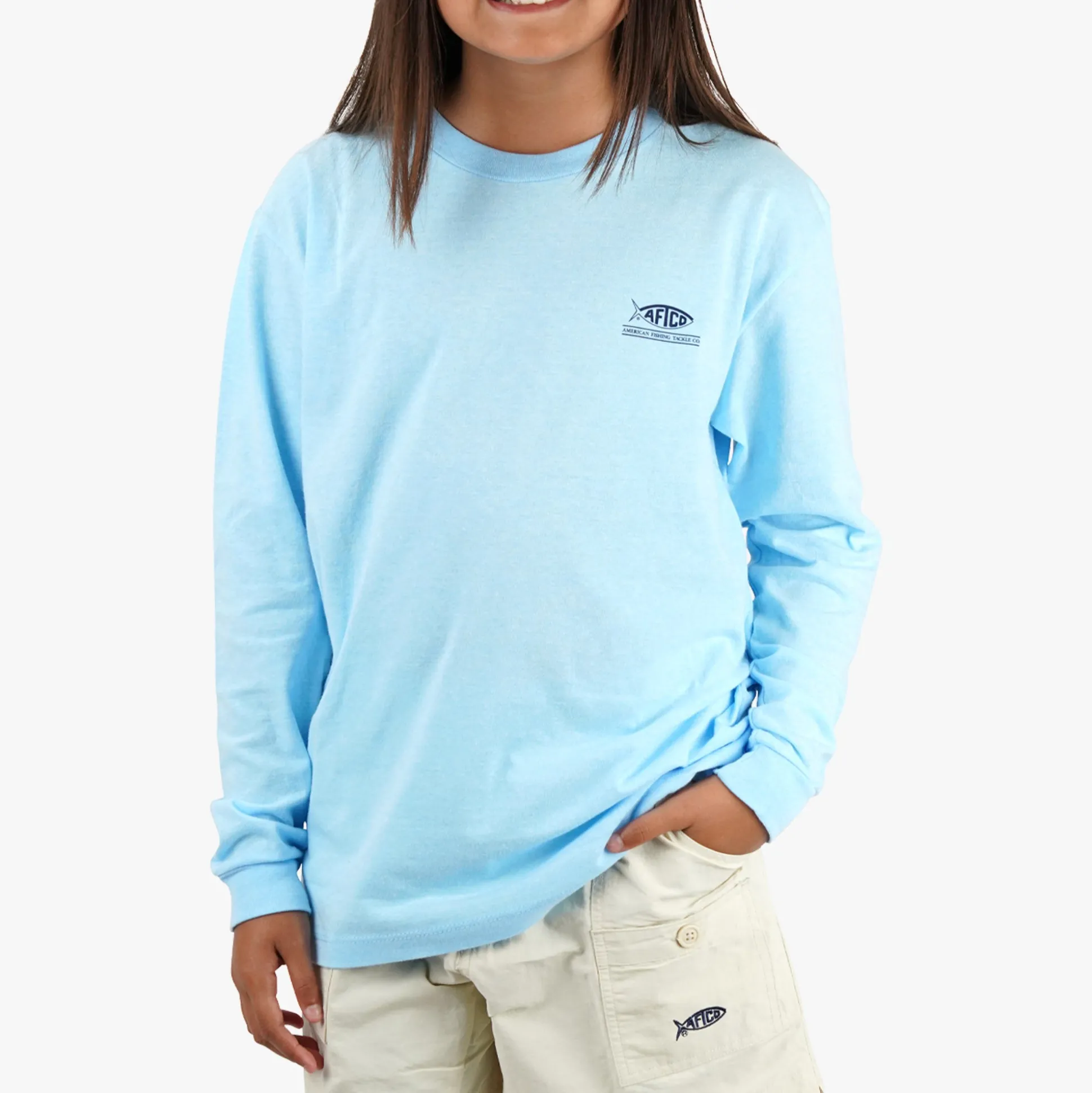 Youth Flying Bill Long Sleeve Fishing T-Shirt | AFTCO