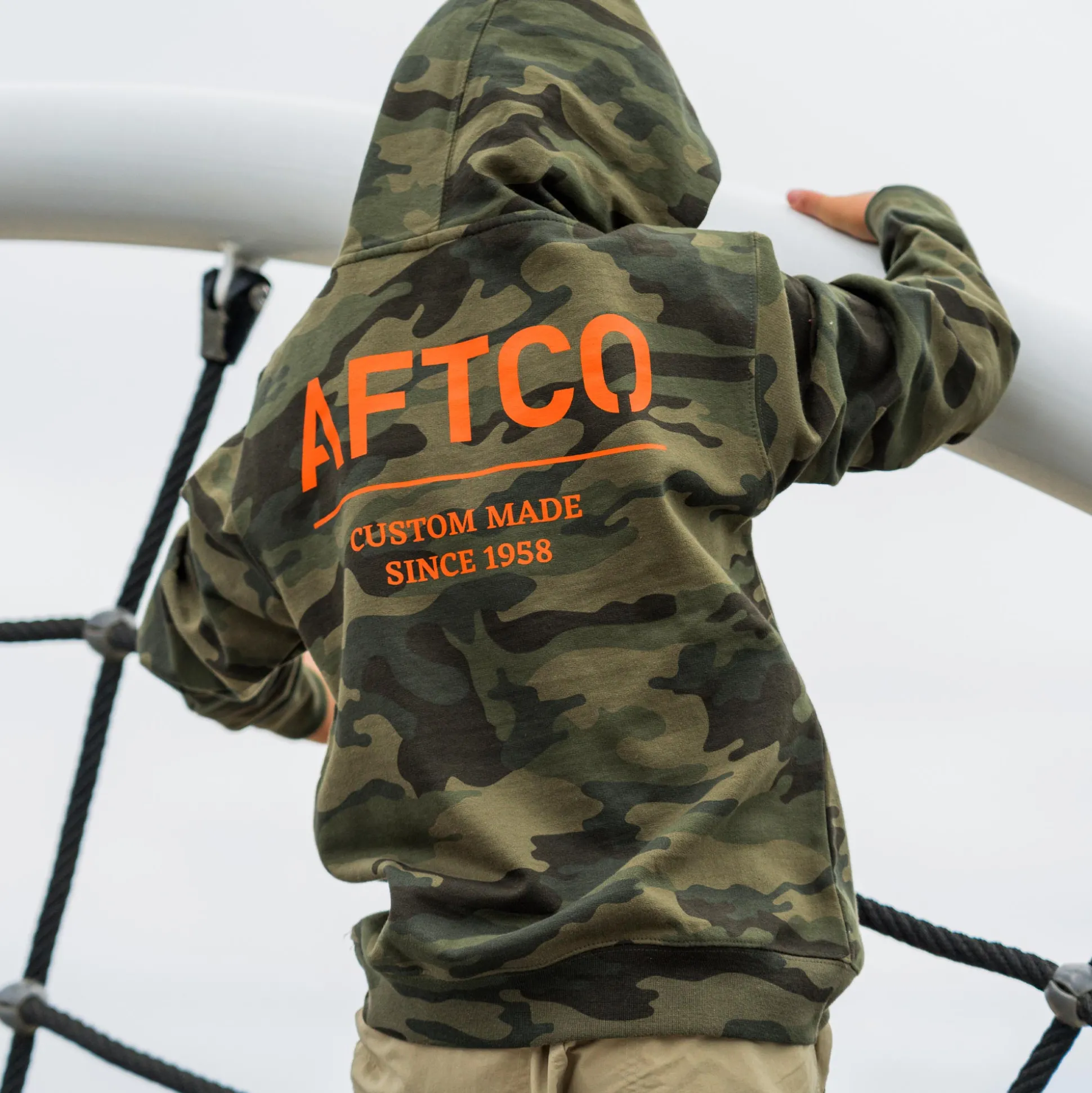 Youth Radar Camo Pullover Hoodie | AFTCO