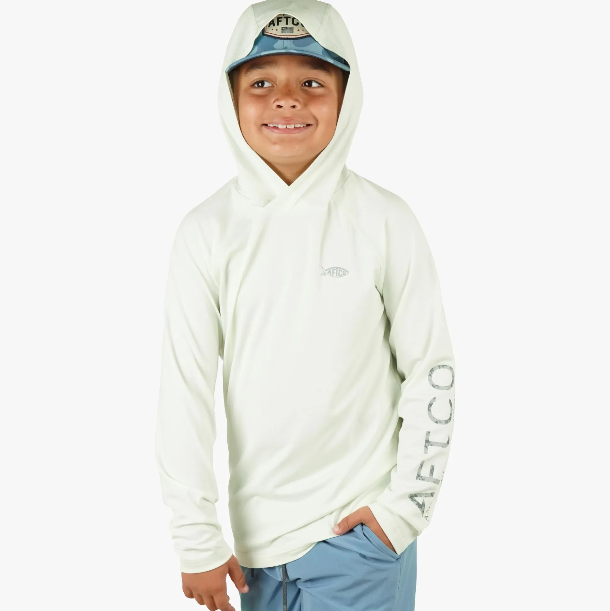 Youth Samurai Hood Performance LS Shirt